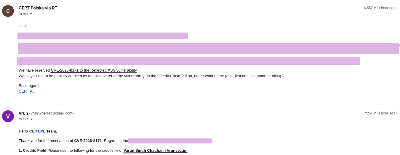 CERT.PL CVE Reservation